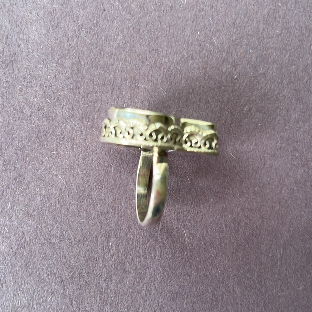 Sterling Silver Fossil Shell Ring - Picture 7 of 8